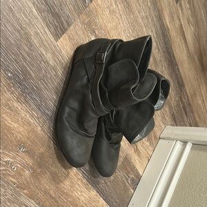 Dark Gray Ankle Boots with Buckle by Call it Spring